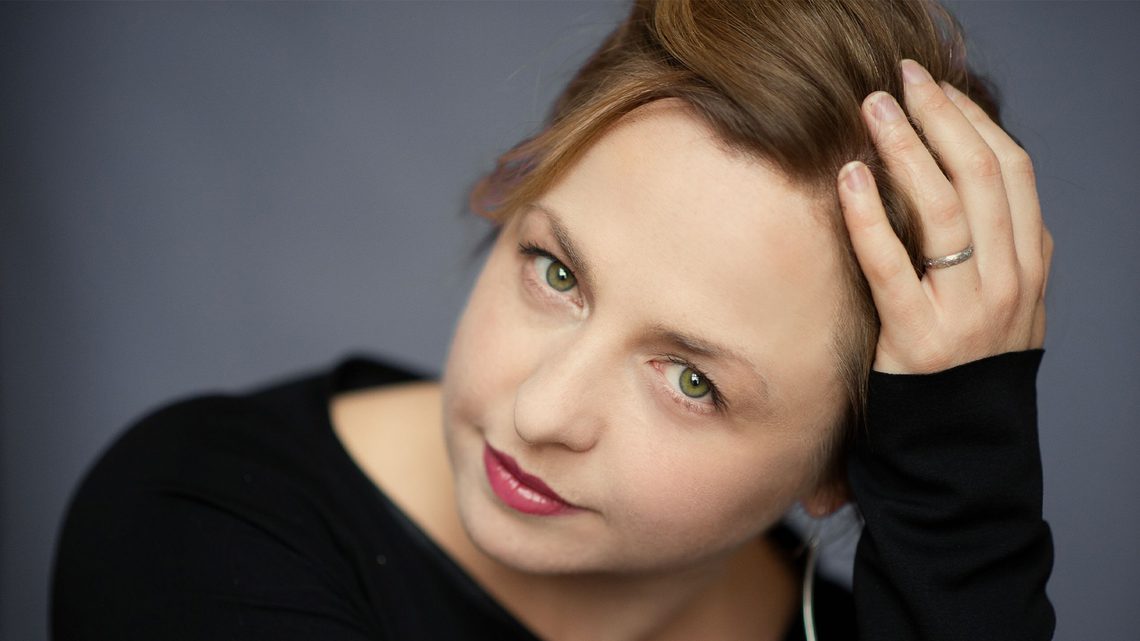 A portrait of conductor Holly Mathieson