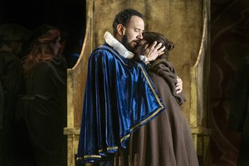 Leicester embracing Matilde
