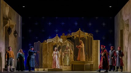 Production shot of The Seraglio